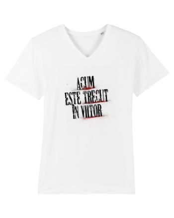 Acum este trecut la viitor (black spray) White