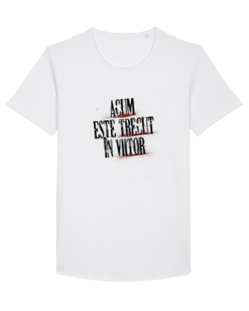 Acum este trecut la viitor (black spray) White