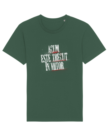 Acum este trecut la viitor (white spray) Bottle Green