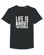 Life is About Togetherness Tricou mânecă scurtă guler larg Bărbat Skater