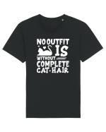 No outfit is without complete cat hair Tricou mânecă scurtă Unisex Rocker