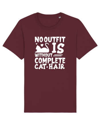 No outfit is without complete cat hair Burgundy