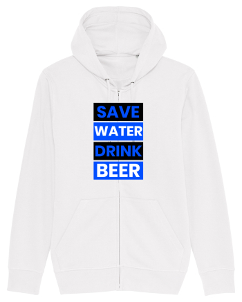 Save water, drink beer White
