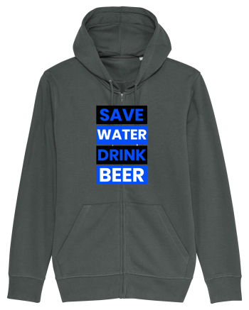 Save water, drink beer Anthracite