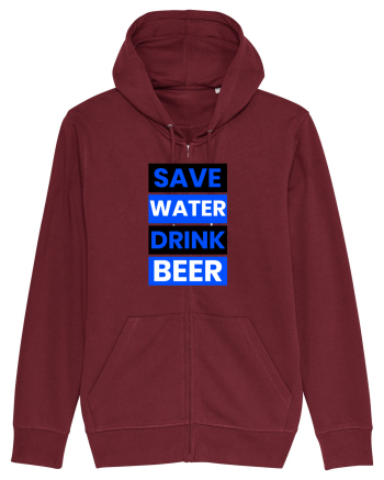 Save water, drink beer Burgundy