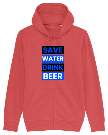Save water, drink beer Carmine Red