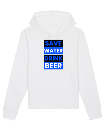 Save water, drink beer White
