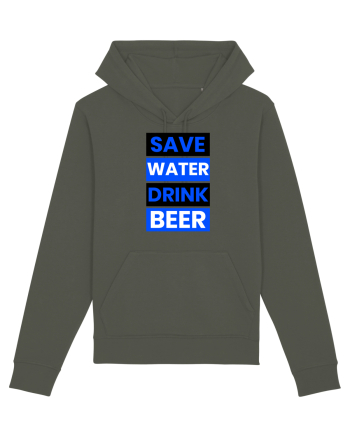 Save water, drink beer Khaki