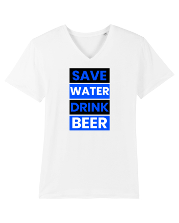 Save water, drink beer White