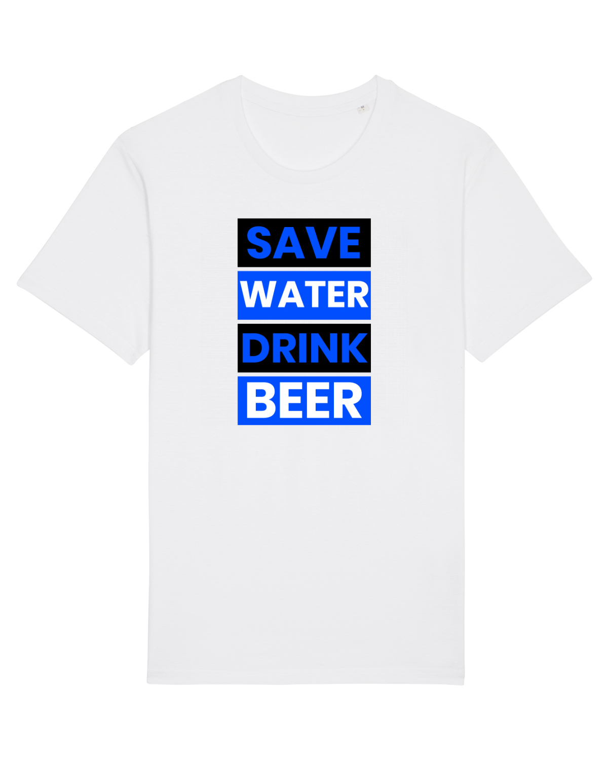 Tricou mânecă scurtă Unisex Rocker White