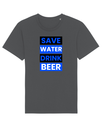 Save water, drink beer Anthracite