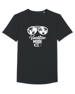 Vacantion mode ON Tricou mânecă scurtă guler larg Bărbat Skater