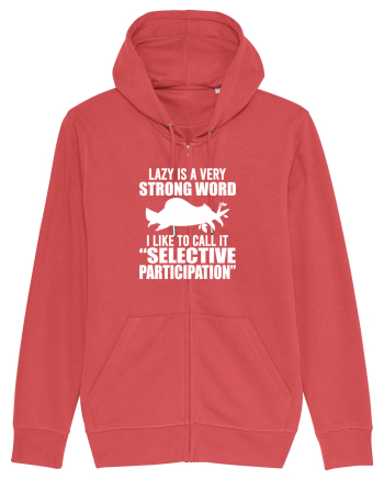 Lazy is a very strong word Carmine Red