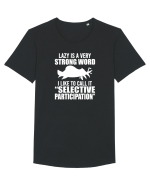 Lazy is a very strong word Tricou mânecă scurtă guler larg Bărbat Skater