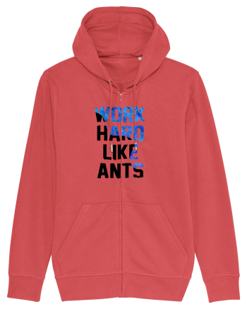 Work hard like ants Carmine Red
