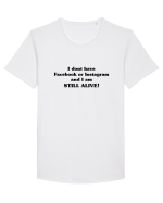 Still Alive Tricou mânecă scurtă guler larg Bărbat Skater