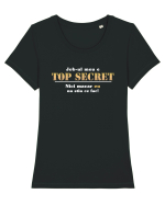 Top Secret Job Tricou mânecă scurtă guler larg fitted Damă Expresser