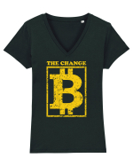 B The Change Tricou mânecă scurtă guler V Damă Evoker