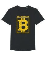 B The Change Tricou mânecă scurtă guler larg Bărbat Skater