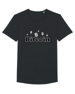 Bitcoin Tricou mânecă scurtă guler larg Bărbat Skater