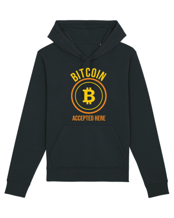 Bitcoin Accepted Here Black