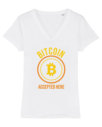 Bitcoin Accepted Here White