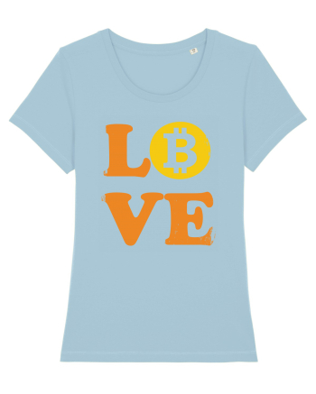 Bitcoin Love Sky Blue