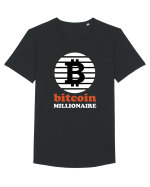 Bitcoin Millionaire Tricou mânecă scurtă guler larg Bărbat Skater