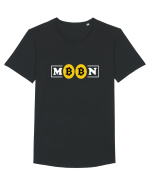 Bitcoin Moon Tricou mânecă scurtă guler larg Bărbat Skater