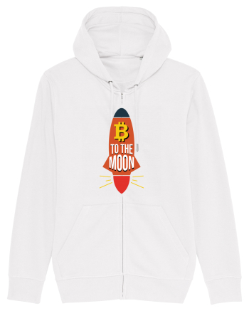 Bitcoin To The Moon White