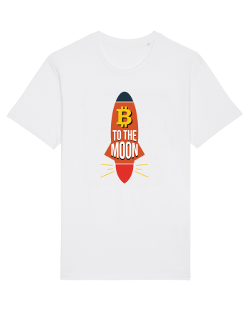 Bitcoin To The Moon White