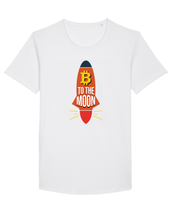 Bitcoin To The Moon White