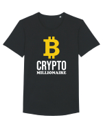 Crypto Millionaire Tricou mânecă scurtă guler larg Bărbat Skater