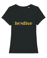 Hodler Tricou mânecă scurtă guler larg fitted Damă Expresser