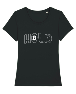 Hold Bitcoin Tricou mânecă scurtă guler larg fitted Damă Expresser
