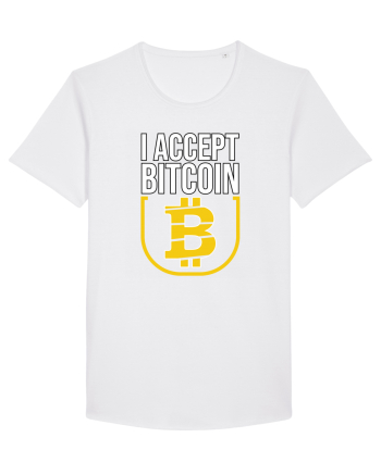 I Accept Bitcoin White