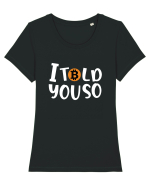 I Told You So Tricou mânecă scurtă guler larg fitted Damă Expresser