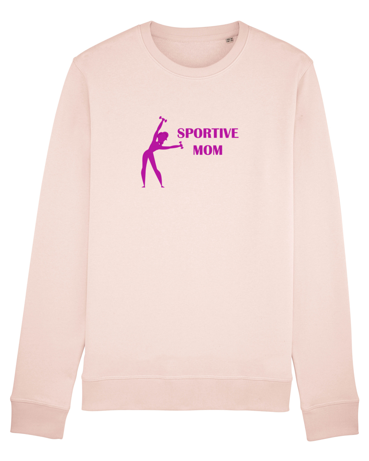 Bluză mânecă lungă Unisex Rise Candy Pink
