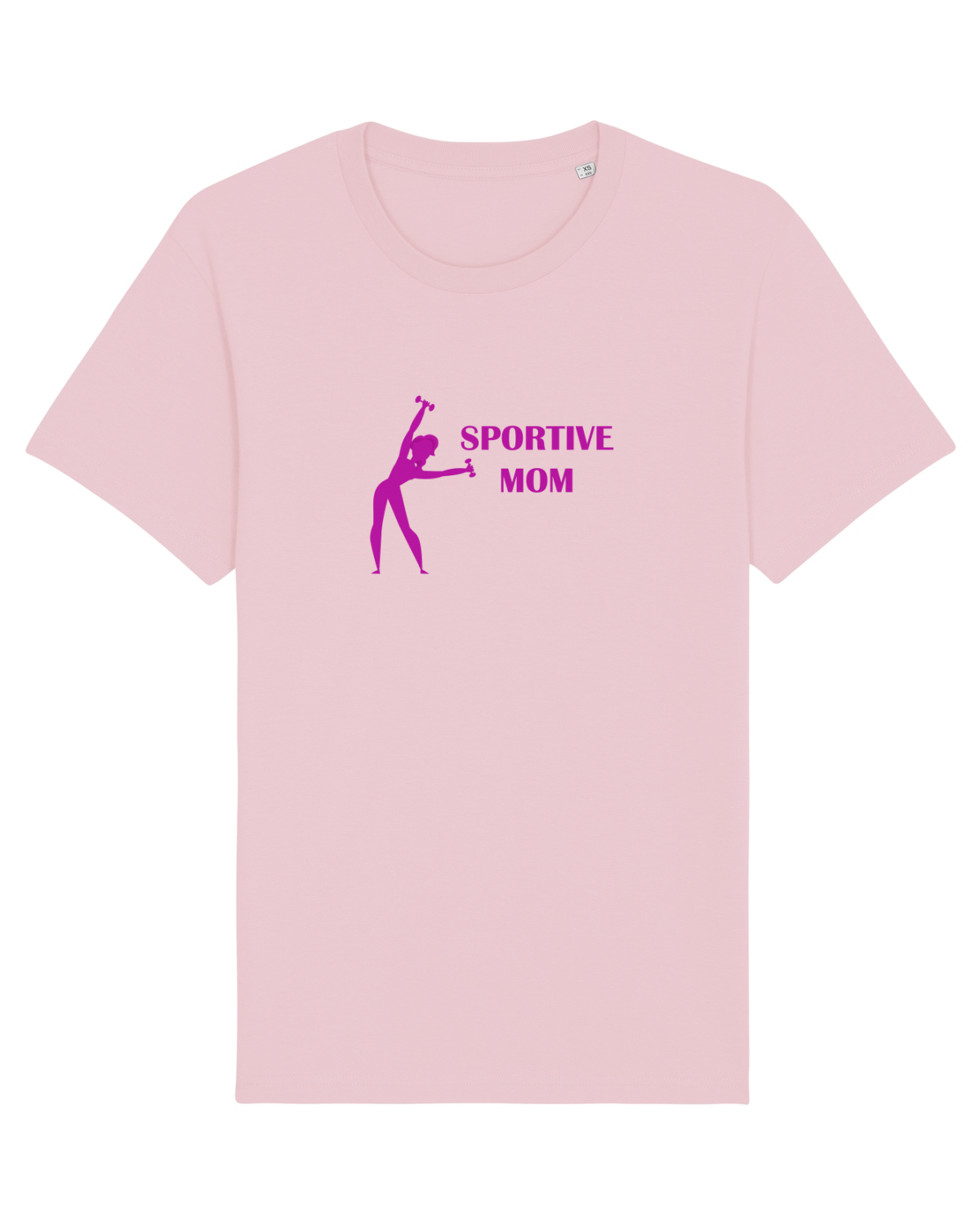 Tricou mânecă scurtă Unisex Rocker Cotton Pink