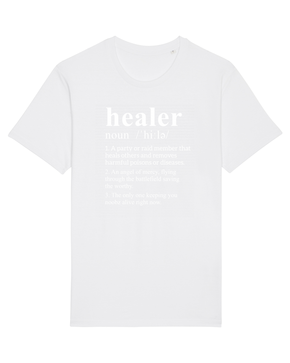 Tricou mânecă scurtă Unisex Rocker White