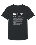HEALER Tricou mânecă scurtă guler larg Bărbat Skater