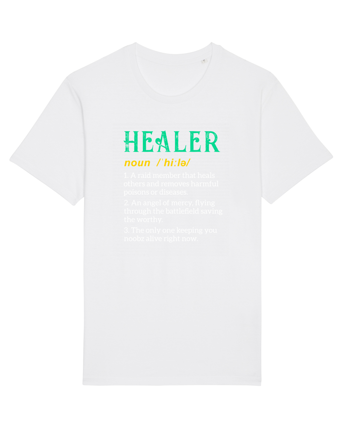 Tricou mânecă scurtă Unisex Rocker White