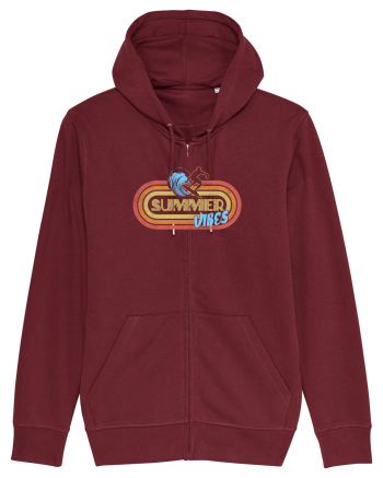 Summer Vibes Retro Burgundy