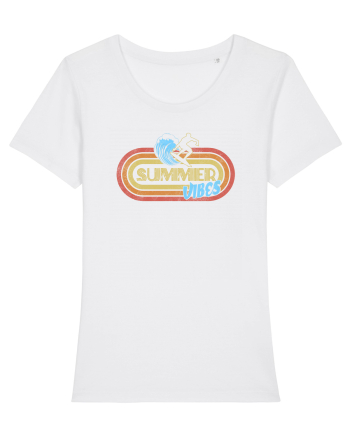 Summer Vibes Retro White