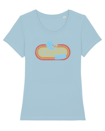 Summer Vibes Retro Sky Blue