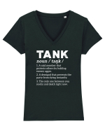 TANK Tricou mânecă scurtă guler V Damă Evoker