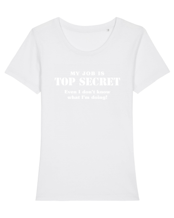 Top secret job. White