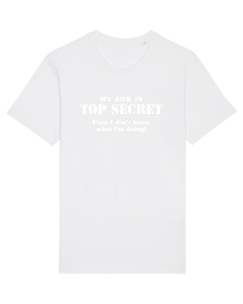 Top secret job. White