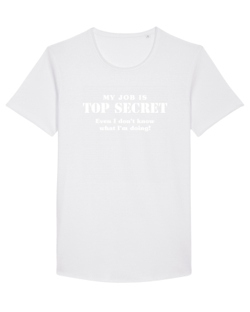 Top secret job. White