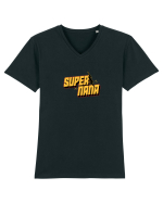 Super Nana Tricou mânecă scurtă guler V Bărbat Presenter